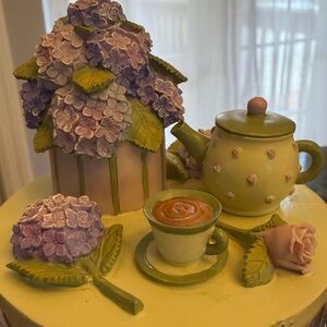 Our America by Yankee Candle Topper Hydrangeas and Tea